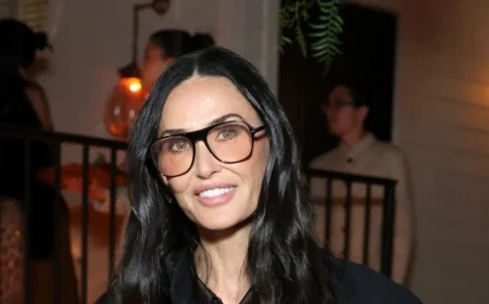 Demi Moore Rocks Heritage Style with Argyle, Tartan, and Knee-High Boots