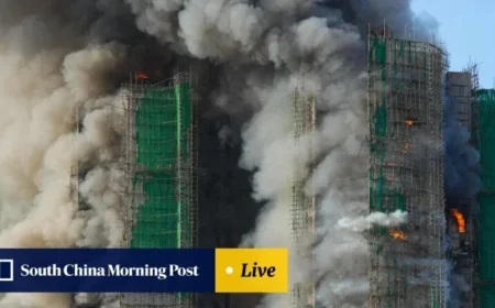 Hong Kong’s Tai Po Fire Severely Burns Two, Traps Residents