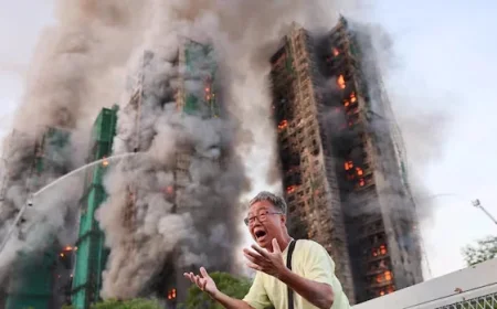 Hong Kong Highrise Fire Kills 4, Traps Residents