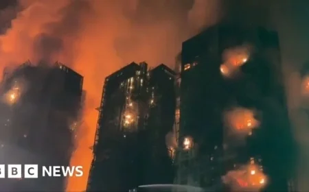 Fatal Fire Sweeps Through Hong Kong Apartment Buildings