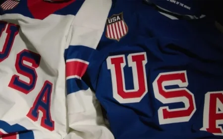 USA Unveils New Olympic Hockey Jerseys