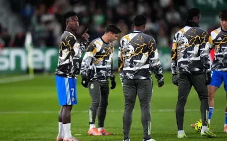 Vinicius and Tchouameni Lead Real Madrid’s 4-2-3-1 Against Olympiacos