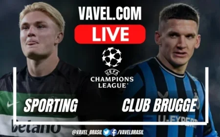 Live Updates: Sporting vs Club Brugge in UEFA Champions League Showdown