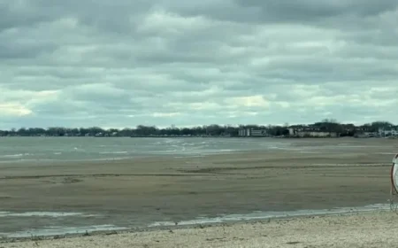 Strong Winds Cause Water Levels to Drop in Western Lake Erie