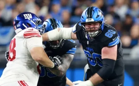 Lions vs. Packers: Graham Glasgow, Four Others Out Due to Injuries