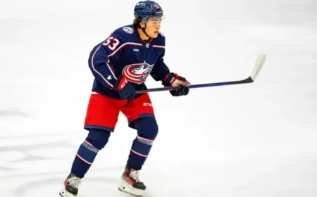 Luca Pinelli Set for NHL Debut with Blue Jackets vs. Leafs