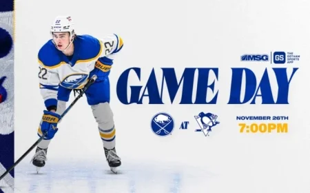 Watch Sabres vs. Penguins: Lineup Updates and Key Storylines