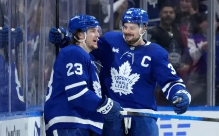 Maple Leafs’ Matthews and Knies Return to Face Blue Jackets