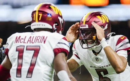 Jayden Daniels, Terry McLaurin Limited in Practice Return