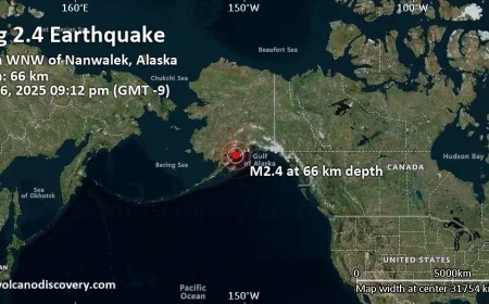 Alaska Earthquake Today: Magnitude 6.0–6.1 Rattles Southcentral Region Near Anchorage