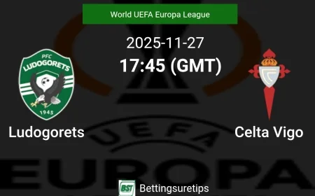 Ludogorets Razgrad vs Celta Vigo: Prediction, Team News, Lineups