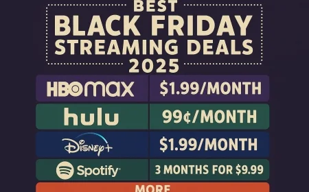 Black Friday Streaming Deals 2025: Peacock, Max (HBO), Hulu, Disney+, Apple TV+ and More