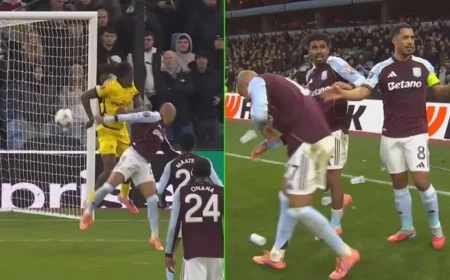 Live: Aston Villa Players Pelted with Beer After Tielemans’ Assist vs. Young Boys