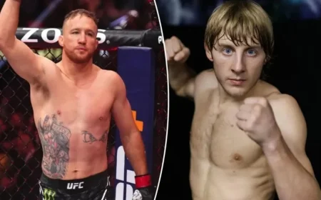 Justin Gaethje Battles Paddy Pimblett for UFC 324 Interim Title Jan. 24