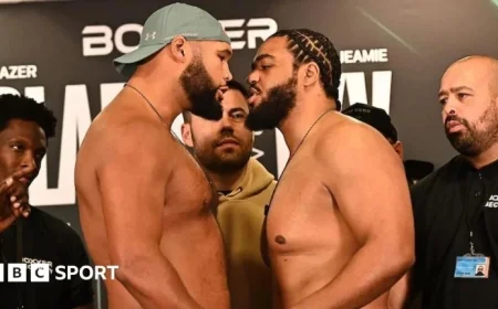 Security Intervenes as Clarke and TKV Clash at British Title Weigh-In
