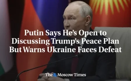 Putin Open to Trump Peace Talks, Warns of Ukraine’s Defeat