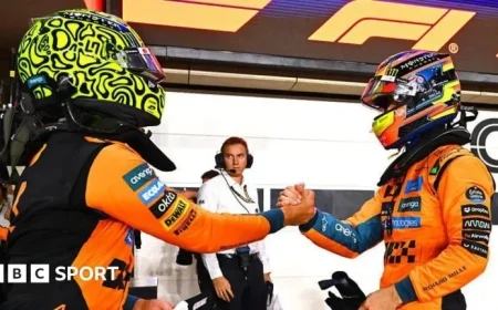 Oscar Piastri Secures Qatar GP Sprint Pole, Edging Out Lando Norris