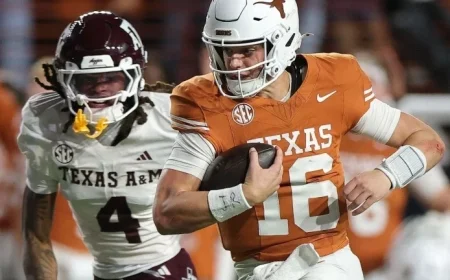 Arch Manning Leads Texas to Victory, Defeats Texas A&M