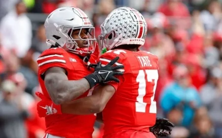 Ohio State WRs Smith, Tate Cleared for Michigan Matchup