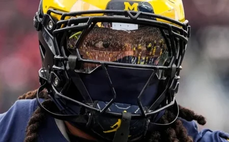 Michigan’s Jaishawn Barham Avoids Ejection for Helmet Hit on Official