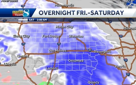 Iowa road conditions today: Winter Storm Warning snarls travel; Omaha and Des Moines brace for more snow into Sunday