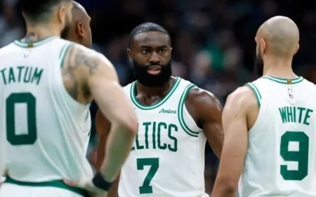 Jaylen Brown and Derrick White Listed on Celtics’ Injury Report vs. Timberwolves