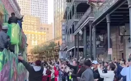 Global Visitors Flock to New Orleans for Bayou Classic Parade