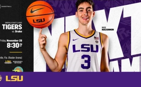 Tiger Basketball Faces Drake in Emerald Coast Classic Opener, Friday 8:30 p.m. CT