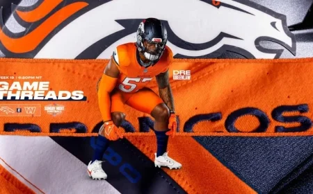 Broncos Showcase Sunset Orange Uniforms Against Commanders on Sunday Night Football