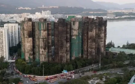 Canadian Witnesses Childhood Home Burn in Hong Kong Fire Killing 100+