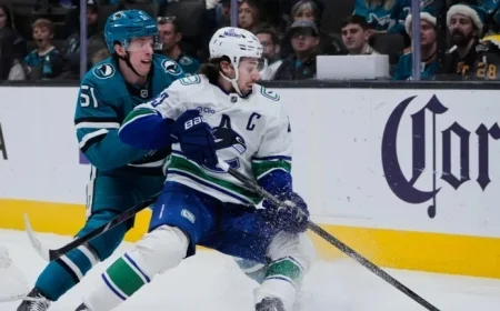 Canucks Fall to Sharks Amid Officiating and Power-Play Challenges