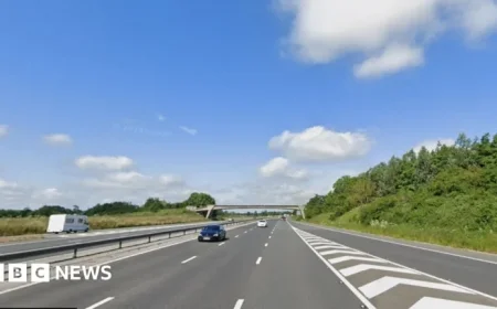 Early Crash Closes M4 Eastbound in Wiltshire