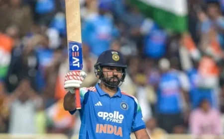 Rohit Sharma Sets New Record for Most Sixes in ODIs