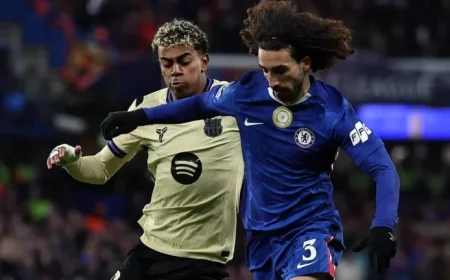 Marc Cucurella Shines in Champions League with 1v1 Defending Masterclass