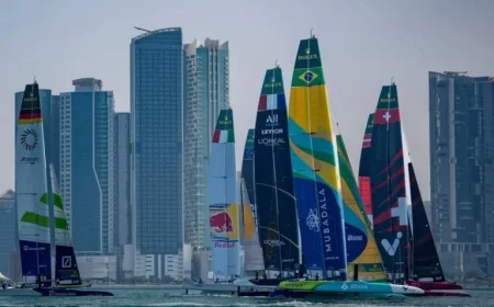 Spain Stumbles at 2025 Abu Dhabi Sail Grand Prix Season Finale Opener