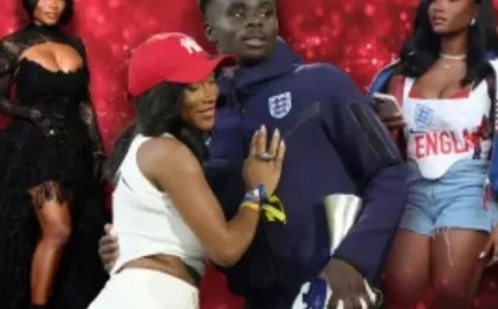 Arsenal’s Bukayo Saka Engages Tolami Benson in Romantic Proposal