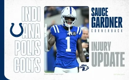 Colts Cornerback Sauce Gardner Injured in Week 13 Clash Against Texans