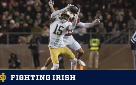 Notre Dame Dominates Cardinal, Concludes Season with 49-20 Triumph