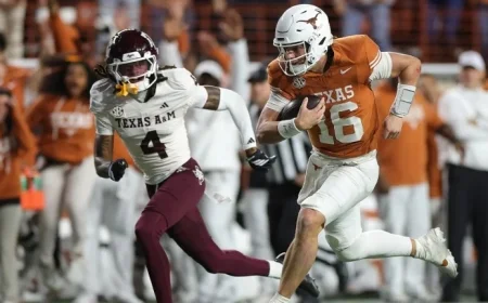 Texas Targets Top Spot in New College Football Playoff Rankings