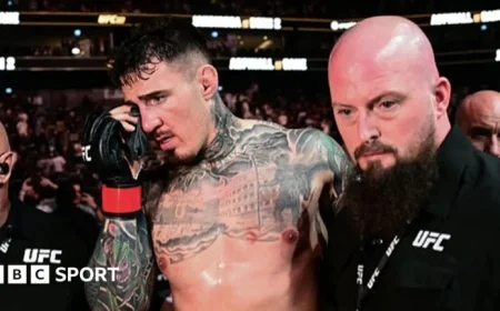 Tom Aspinall Diagnosed with Eye Condition Post-UFC 321 Fight with Gane