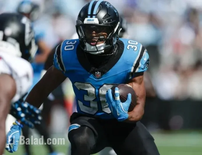 Chuba Hubbard Shines as Panthers Face Rams, Surpassing Rico Dowdle