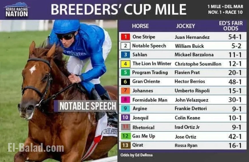 Japan Seeks Double Victory in Breeders’ Cup Classic and Mile