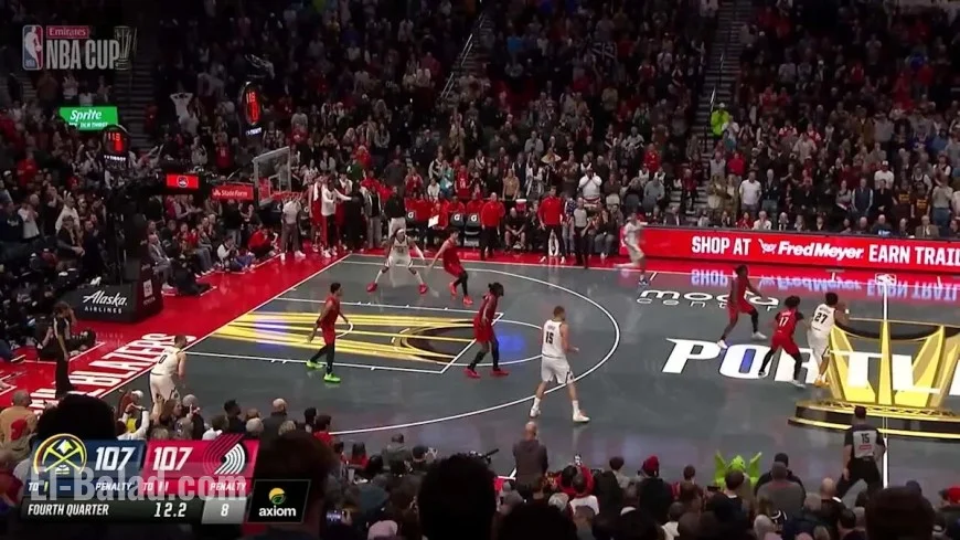 Trail Blazers vs. Nuggets: Portland steals NBA Cup opener 109–107 with frantic finish