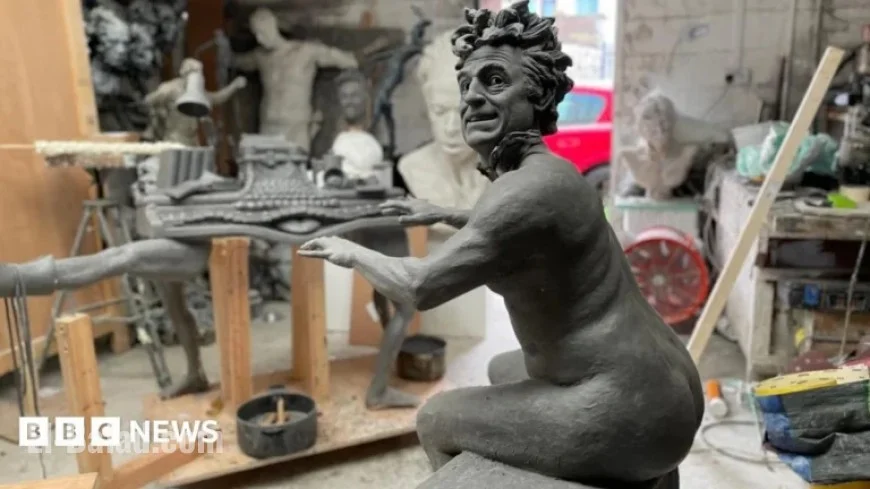 Nude Organist Statue of Terry Jones Unveiled in Monty Python’s Hometown