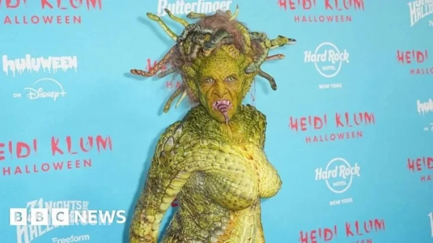 Heidi Klum Transforms into Medusa for Halloween Celebration