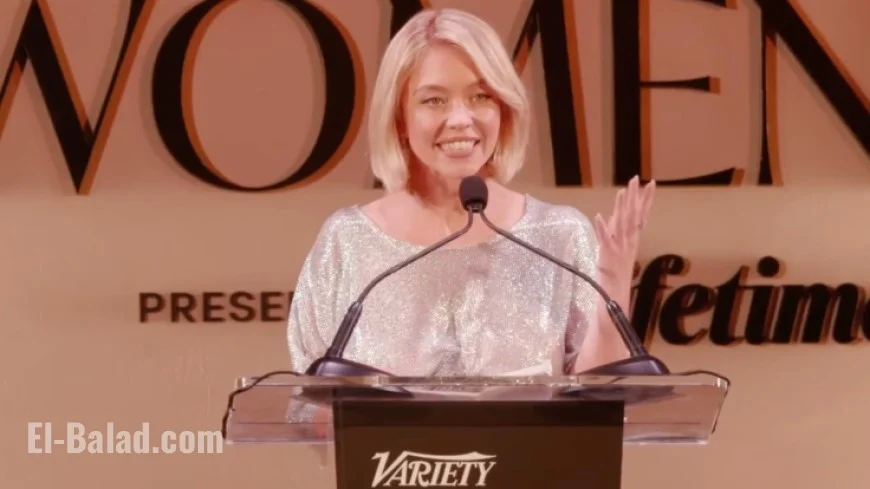 Sydney Sweeney silver chainmail dress ignites the 2025 red carpet conversation at Power of Women