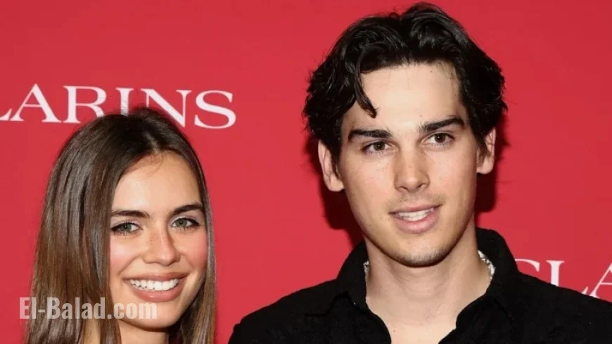 Paris Brosnan’s Model Girlfriend Dazzles in Trendy Naked Dress Bodysuit