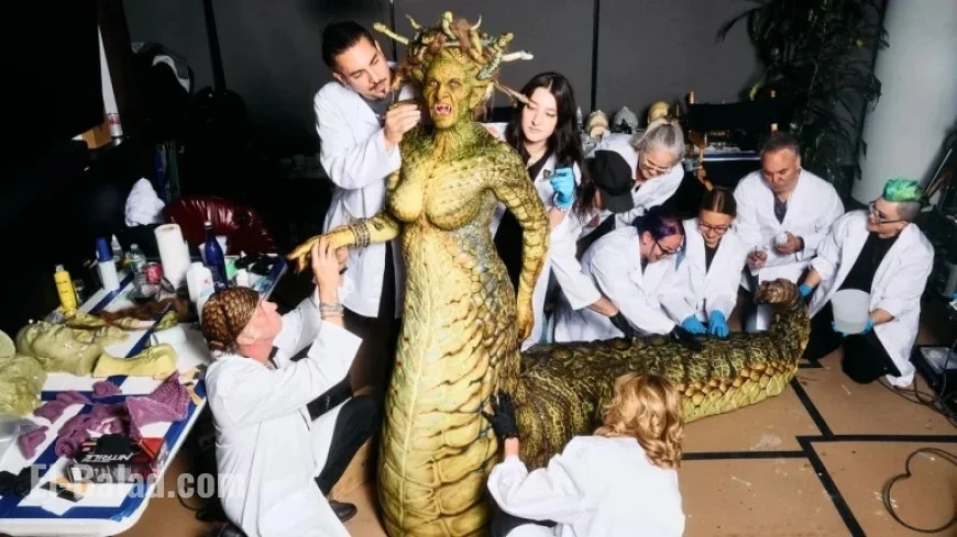 Heidi Klum Transforms into Medusa for Halloween After Six Months’ Preparation
