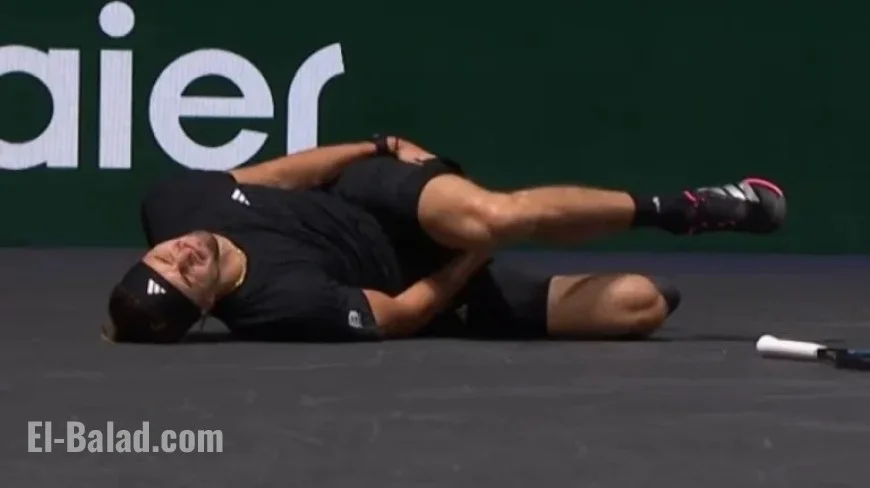 Zverev Falls During Rally; Medvedev’s Quick Reaction Stands Out