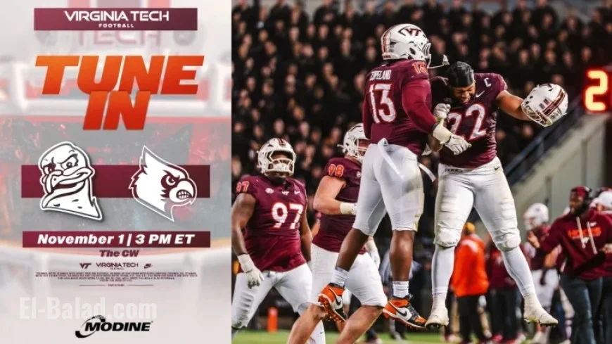 Virginia Tech Battles No. 16 Louisville: How to Watch